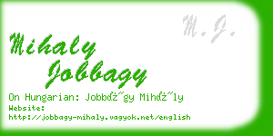 mihaly jobbagy business card